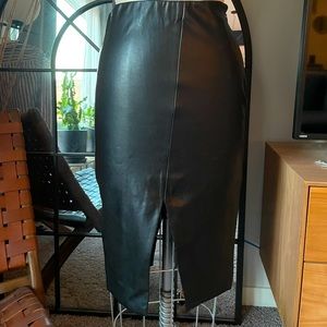 Aritzia faux leather pencil skirt